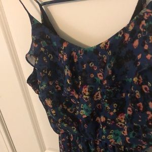 Lush blue floral dress